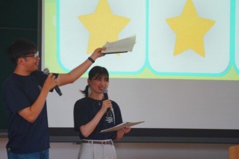 学生広報スタッフ、生協組織部の学生から、学生目線で学生生活と入学前後のサポートについて紹介