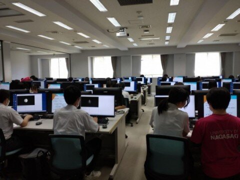 情報セキュリティ学科 模擬授業の様子