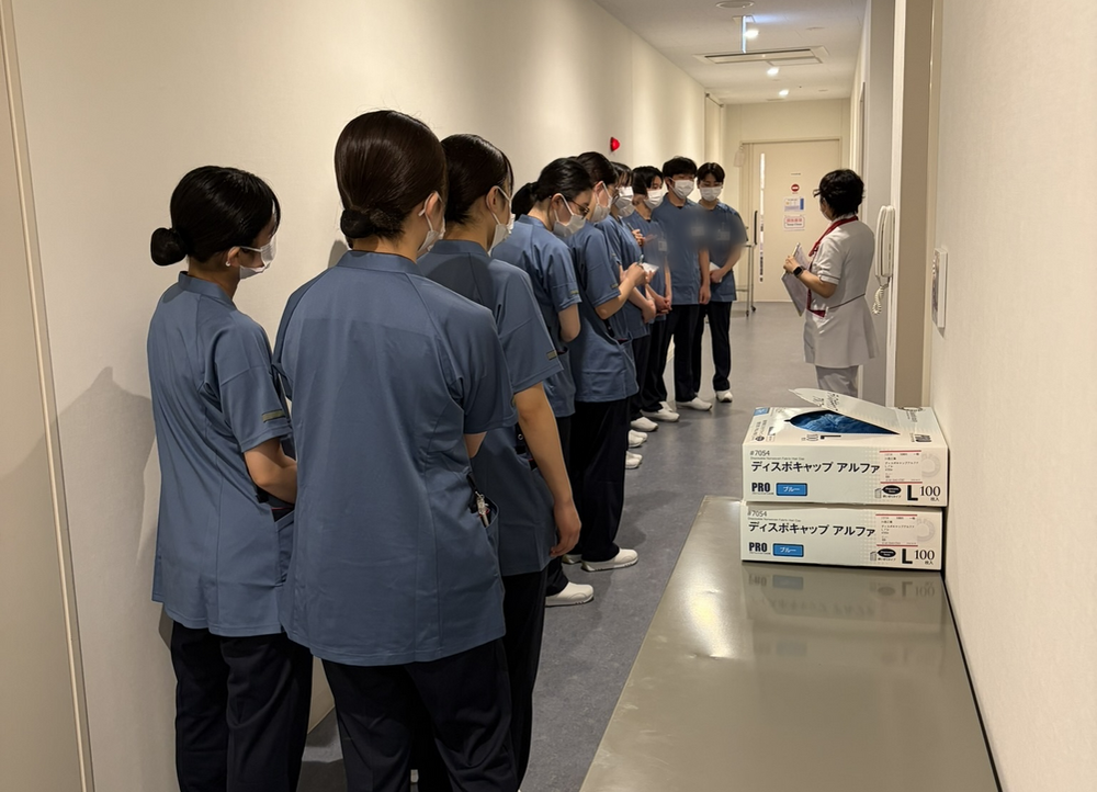 臨時実習の様子
