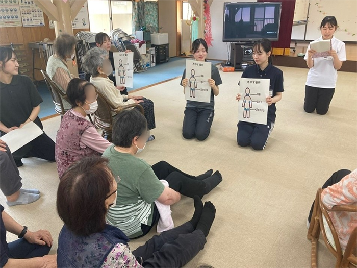 熱中症対策についての説明