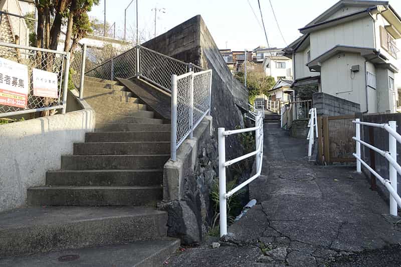 東山公園周辺の路地