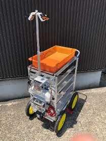 イチゴ収穫台車に計測装置を搭載